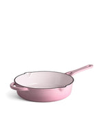 Caçarola Baixa de Ferro Fundido com Tampa 28 cm de diâmetro Rosa Retro