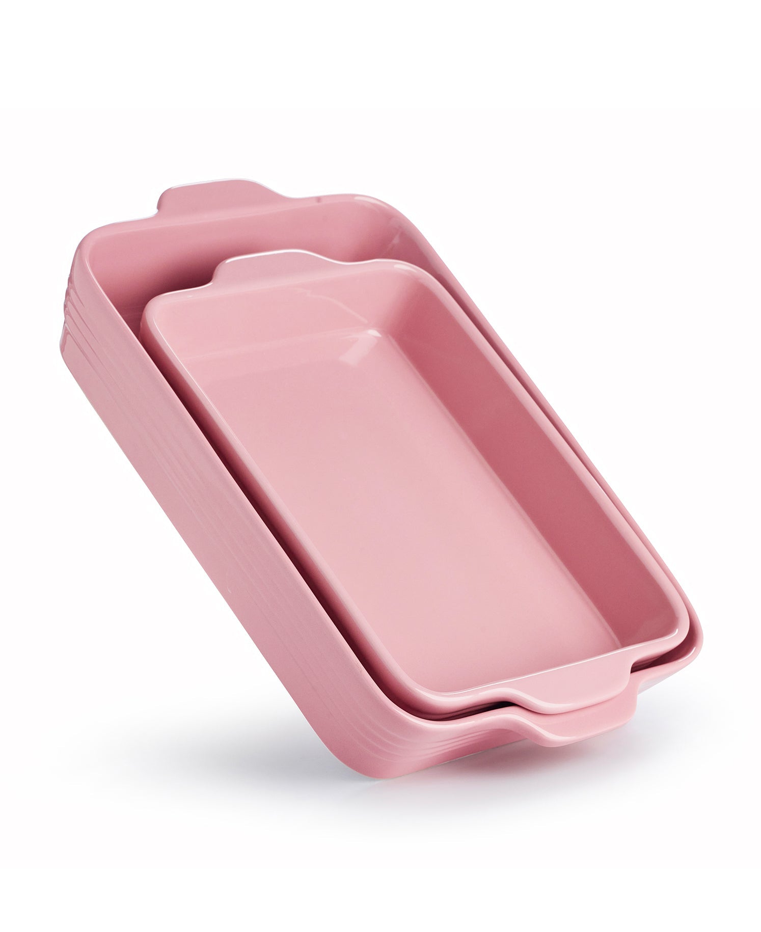 Conjunto de 2 Assadeiras Rosa Brilhante