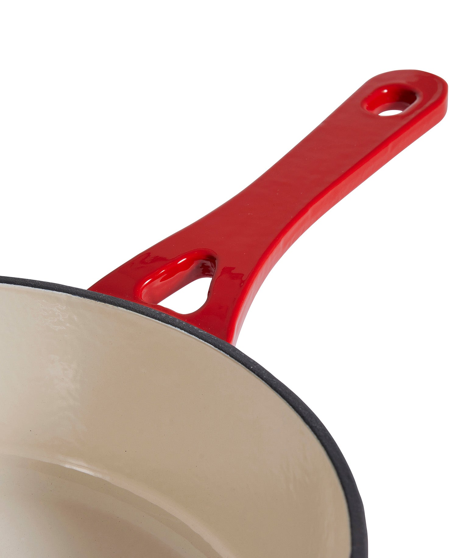 Caçarola Baixa de Ferro Fundido com Tampa 28 cm de diâmetro Vermelho Sangue