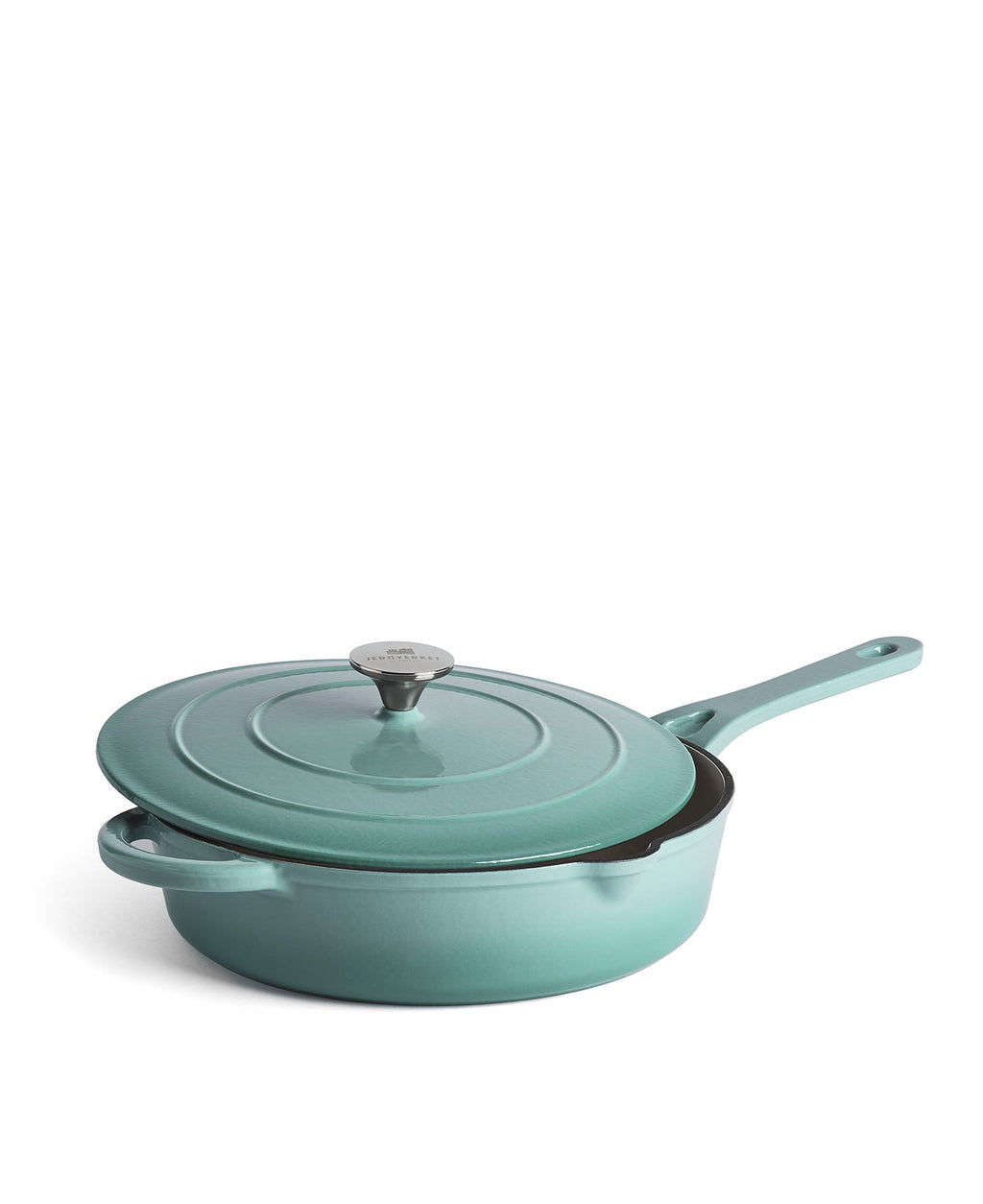 Caçarola Baixa de Ferro Fundido com Tampa 28 cm de diâmetro Retro Verde