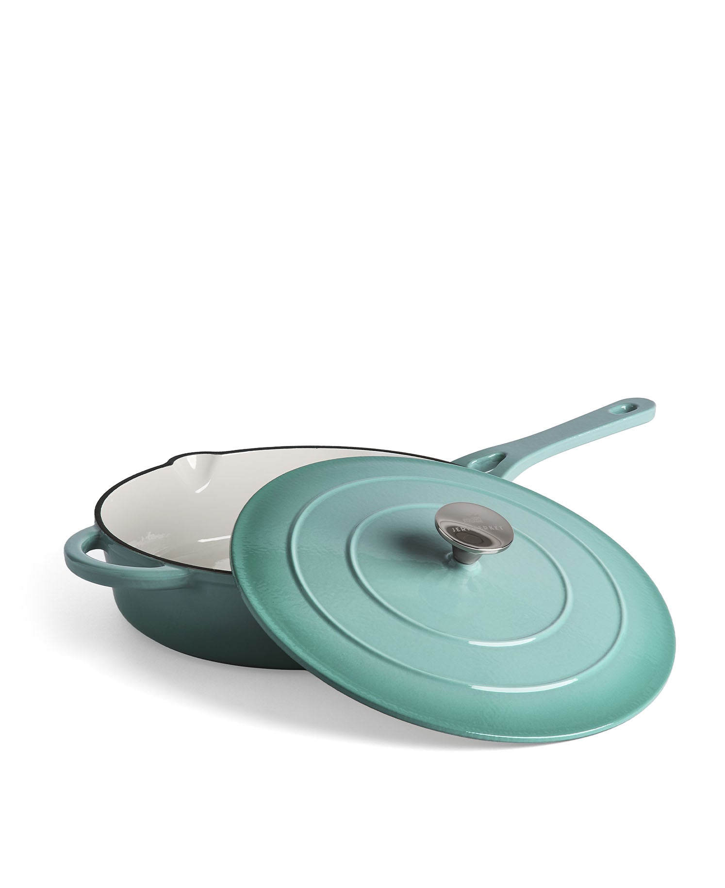 Caçarola Baixa de Ferro Fundido com Tampa 28 cm de diâmetro Retro Verde