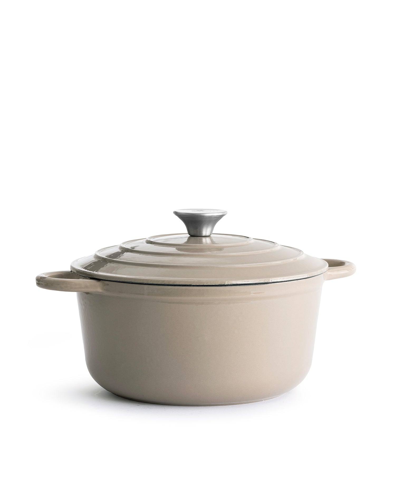 Panela de Ferro Fundido com Tampa, 4,2 Litros, 24 cm de diâmetro, Macchiato