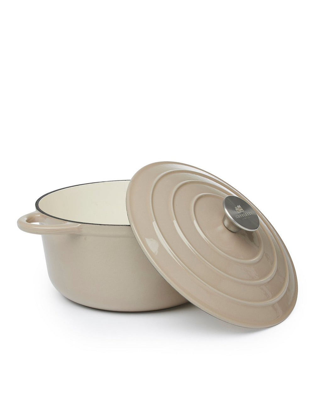 Panela de Ferro Fundido com Tampa, 4,2 Litros, 24 cm de diâmetro, Macchiato