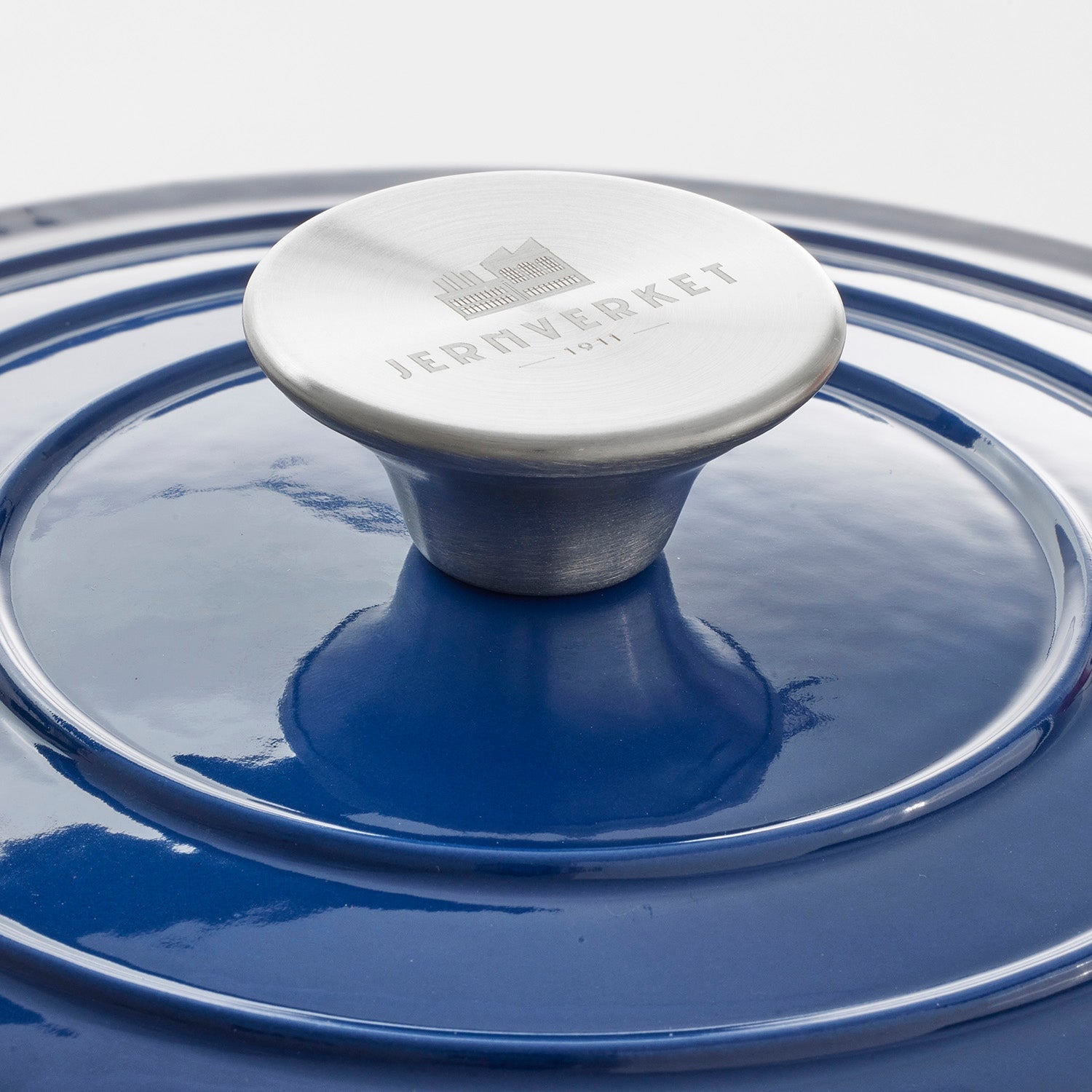 Panela de Ferro Fundido com Tampa, 4,2 Litros, 24 cm de diâmetro, Brisa Azul