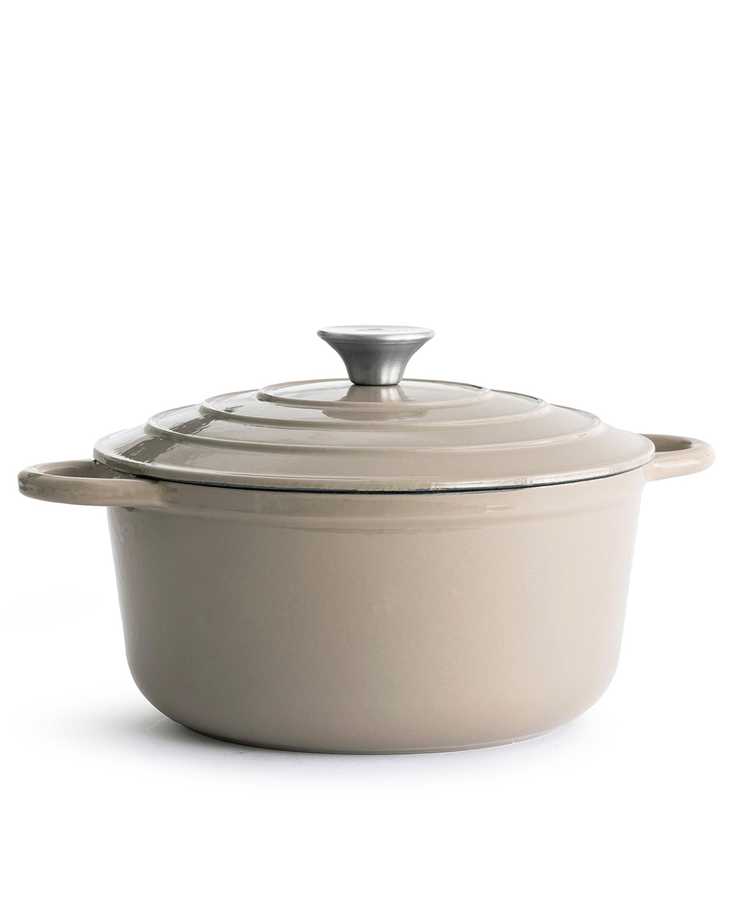 Panela grande de ferro fundido com tampa, 7 litros, 29 cm de diâmetro, Macchiato
