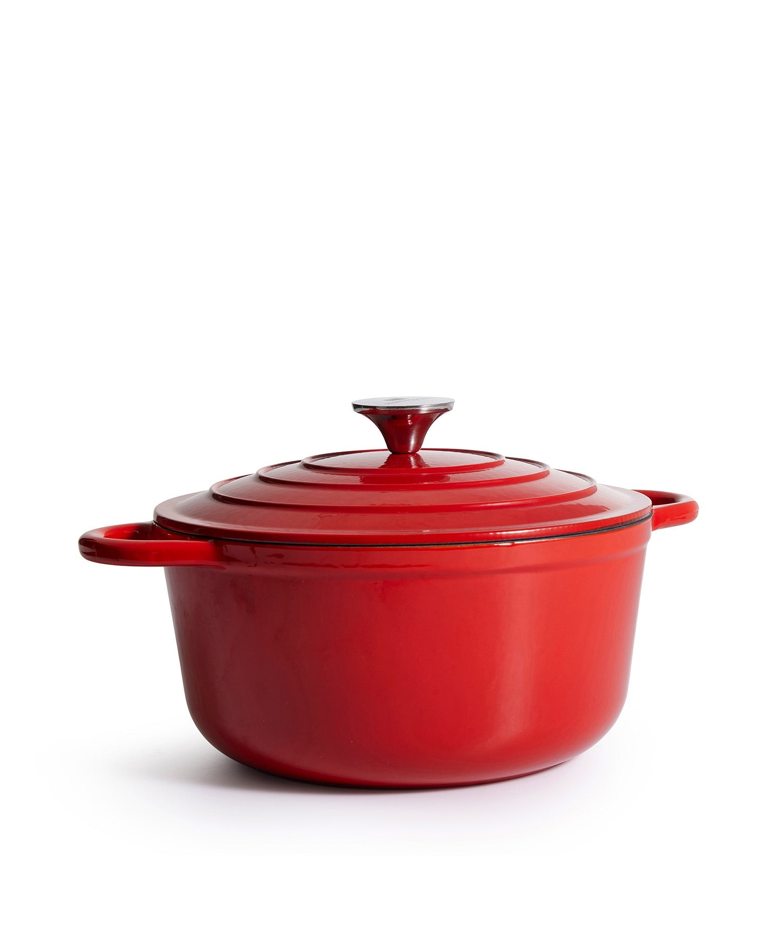 Panela de Ferro Fundido com Tampa, , 4,2 Litros, 24 cm de diâmetro, Vermelho Sangue