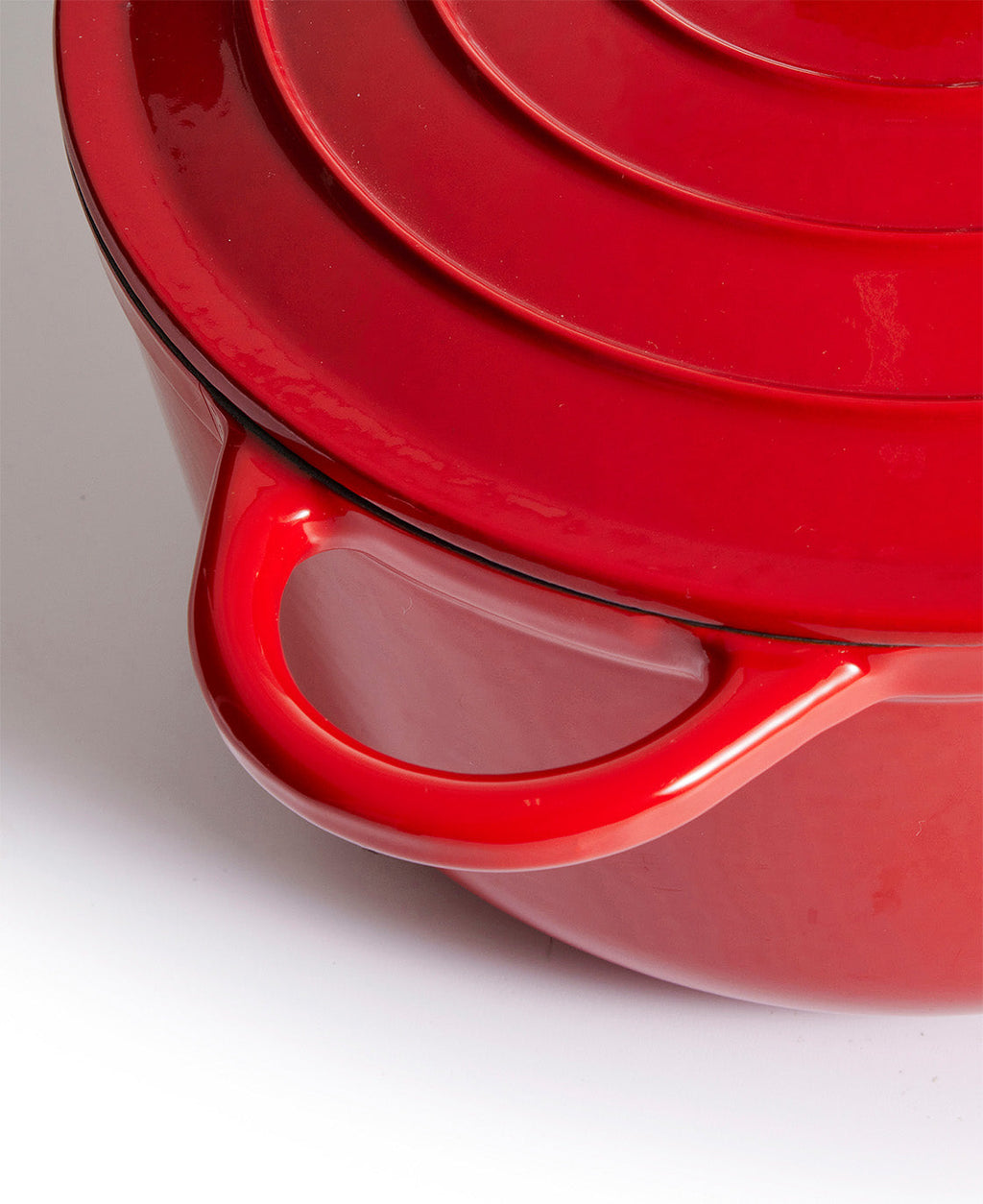 Panela de Ferro Fundido com Tampa, , 4,2 Litros, 24 cm de diâmetro, Vermelho Sangue