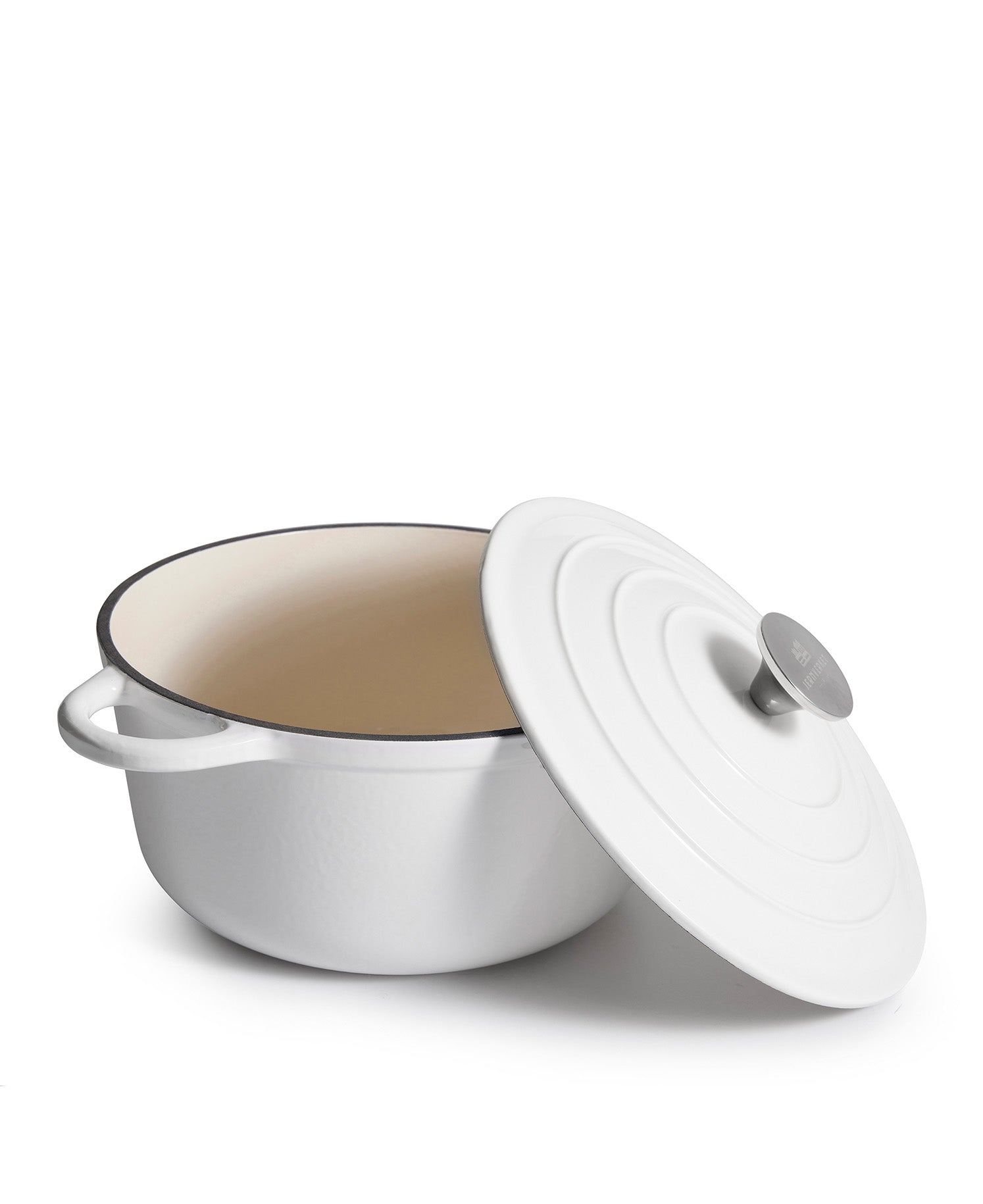 Panela de Ferro Fundido com Tampa, 4,2 Litros, 24 cm de diâmetro, Sal Marinho