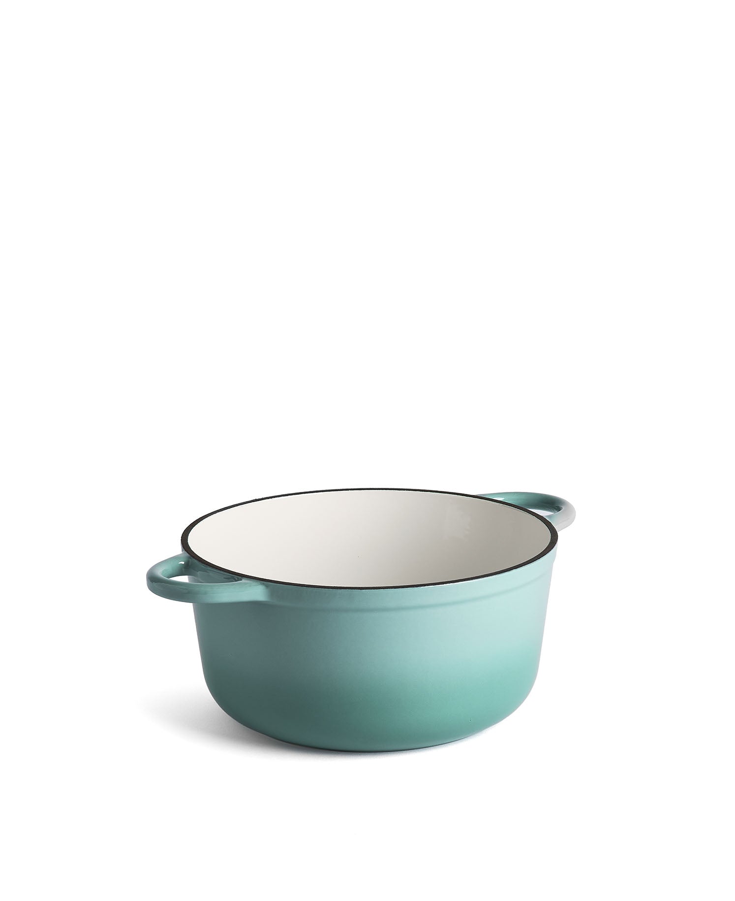 Caçarola de Ferro Fundido com Tampa, 4,2 Litros, 24 cm de diâmetro, Verde Retro