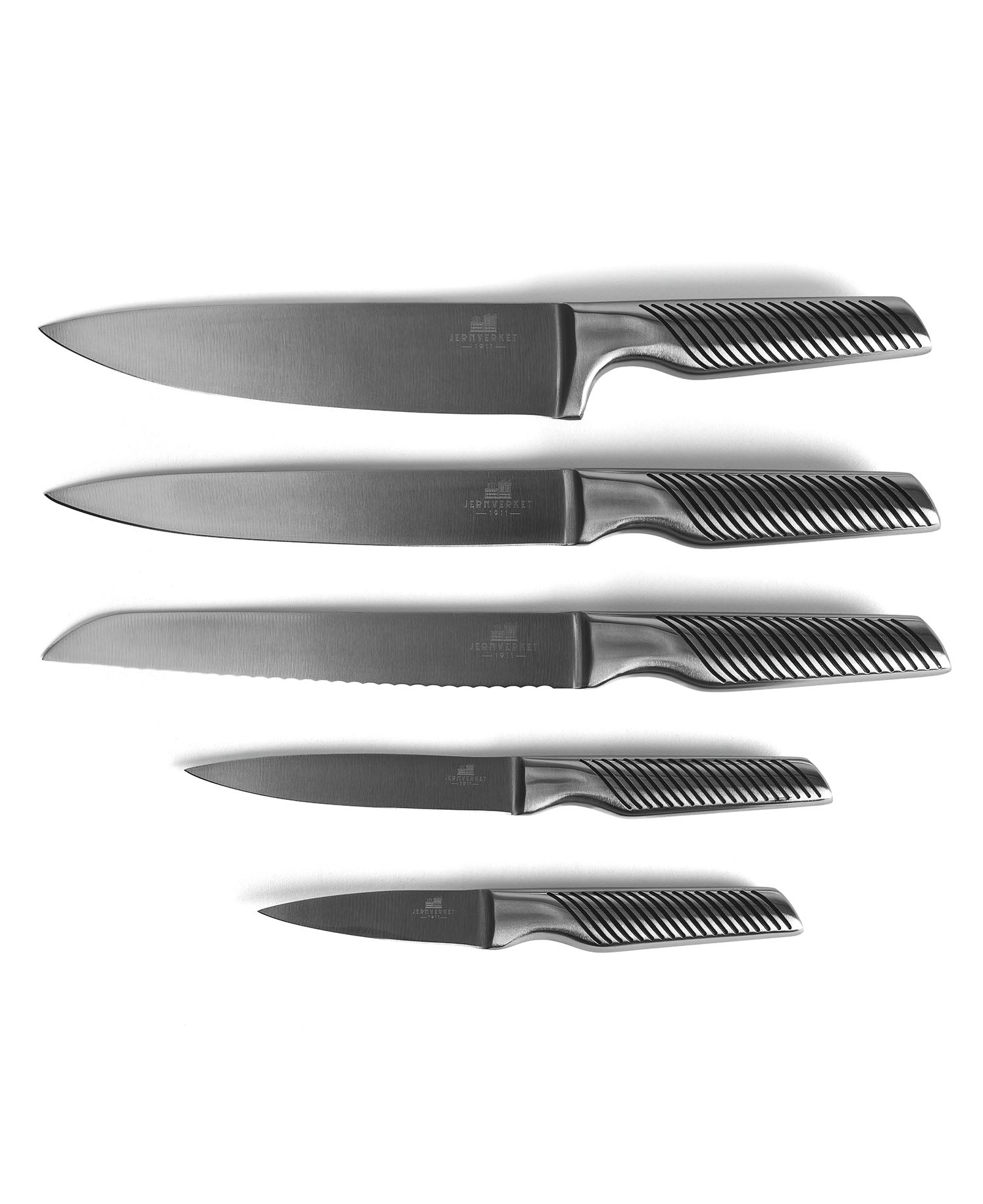 Conjunto Premium de Facas com Cepo em Aço Inoxidável – 5 Peças