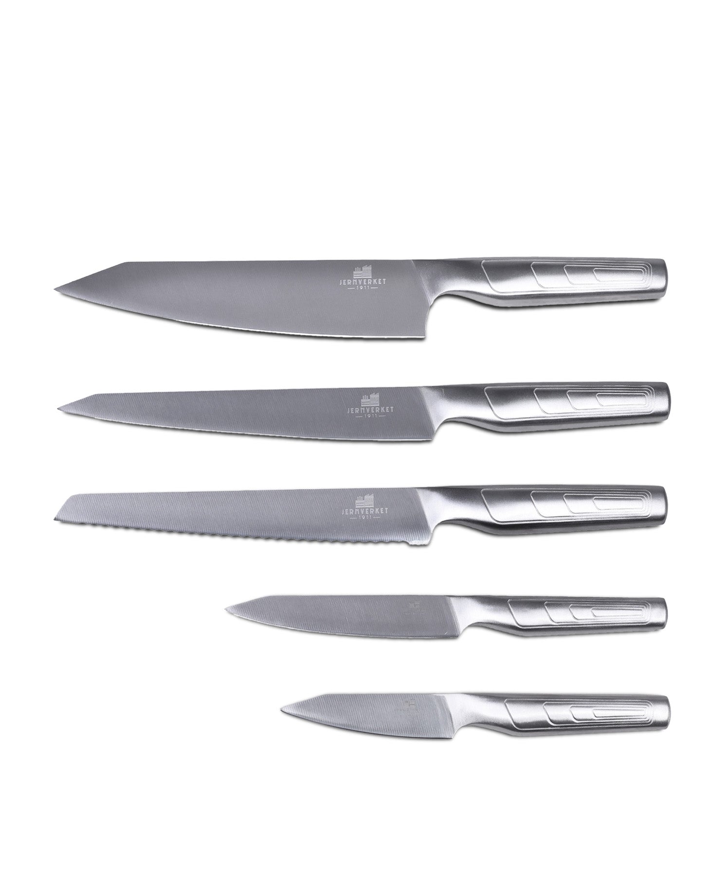 Conjunto de Facas com Bloco de Cozinha – 5 Peças em Aço Inoxidável