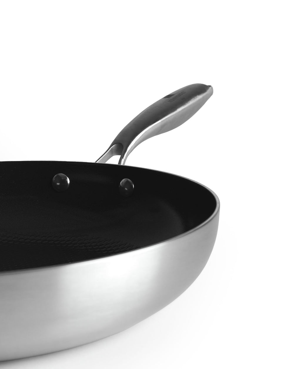 Frigideira Profissional em Aço Inoxidável com Revestimento Cerâmico 28 cm de diâmetro
