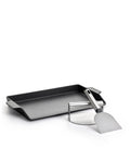 Kit Chapa de Ferro Fundido Burger & Grill Preta 40x25 cm