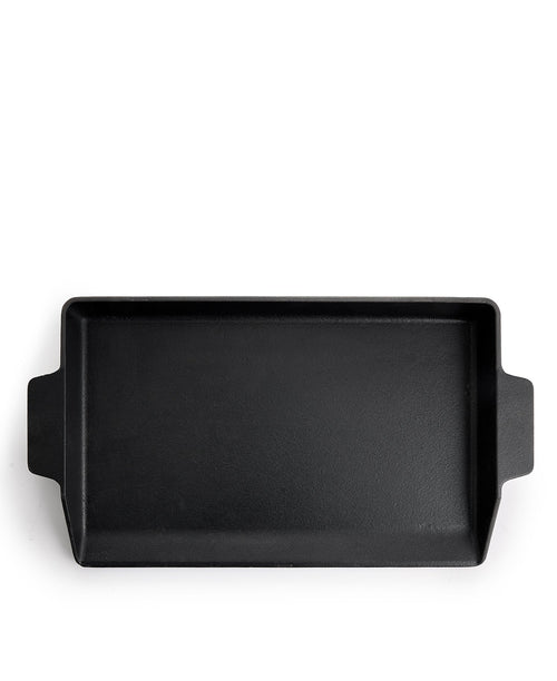 Kit Chapa de Ferro Fundido Burger & Grill Preta 40x25 cm