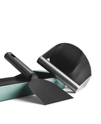 Conjunto Chapa de Grelhar em Ferro Fundido Burger & Grelhador Verde 40x25 cm