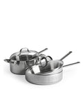 Bateria de Cozinha 4 peças Triply Aço Inoxidável