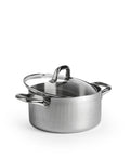Panela com tampa 5,4 litros Triply Aço Inoxidável