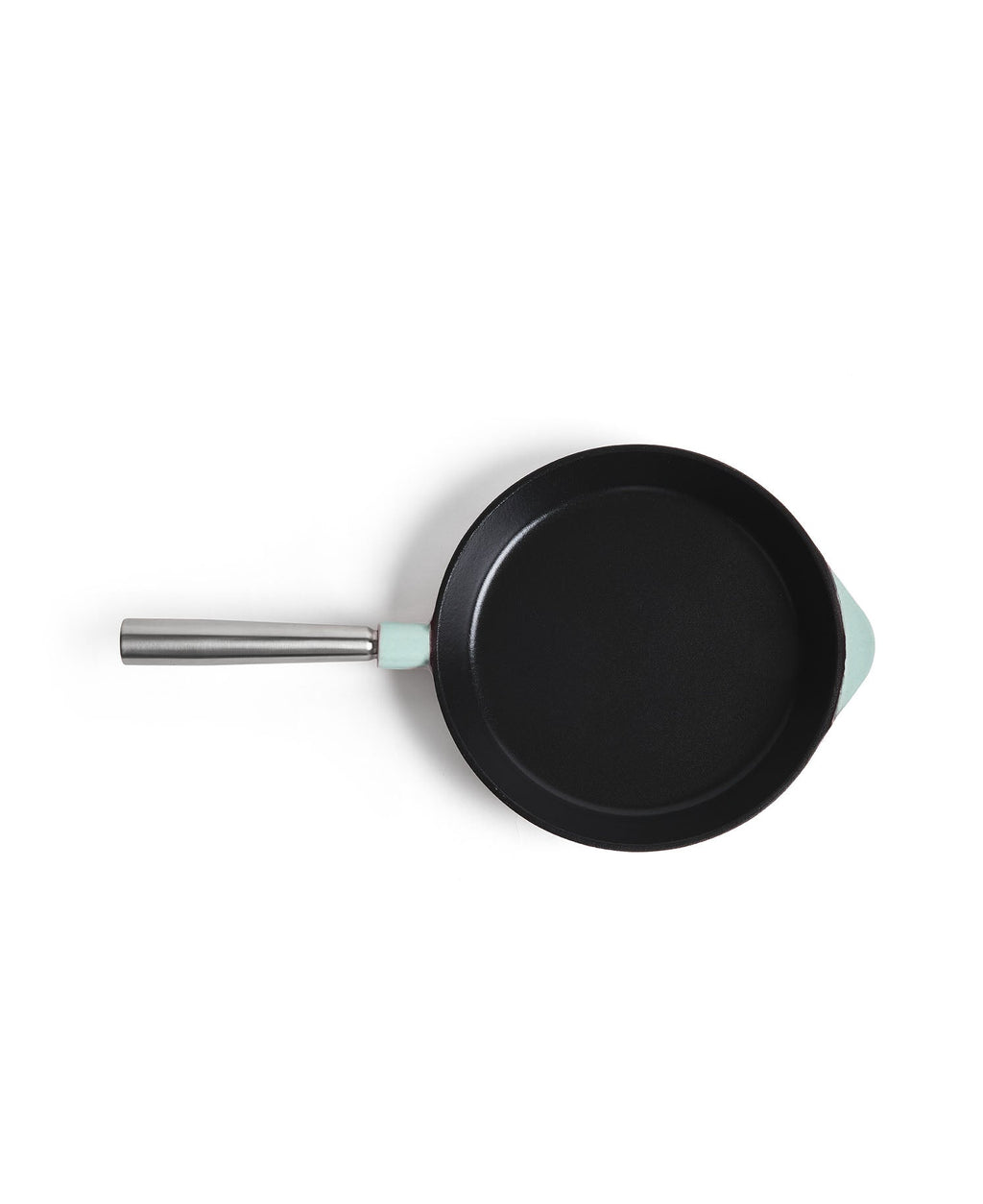 Frigideira de Ferro Fundido 28 cm de diâmetro Verde Vintage com Pega Removível