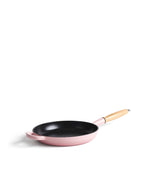 Frigideira de Ferro Fundido 28 cm de diâmetro Rosa Retro com Cabo de Madeira