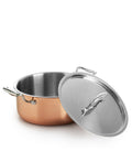 Panela de Cobre com Tampa 22 cm de diâmetro