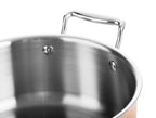 Panela de Cobre Martelado com Tampa 22 cm de diâmetro
