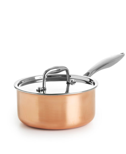 Caçarola de Cobre com Tampa 18 cm de diâmetro