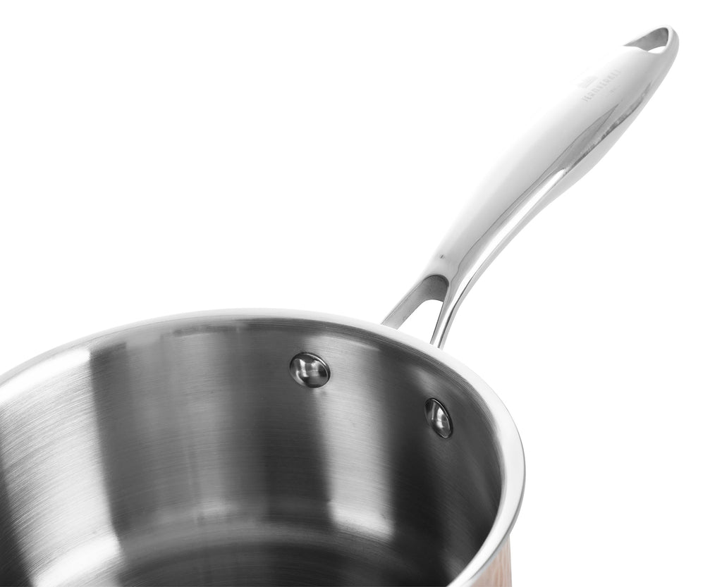 Caçarola de Cobre Martelado com Tampa 18 cm de diâmetro
