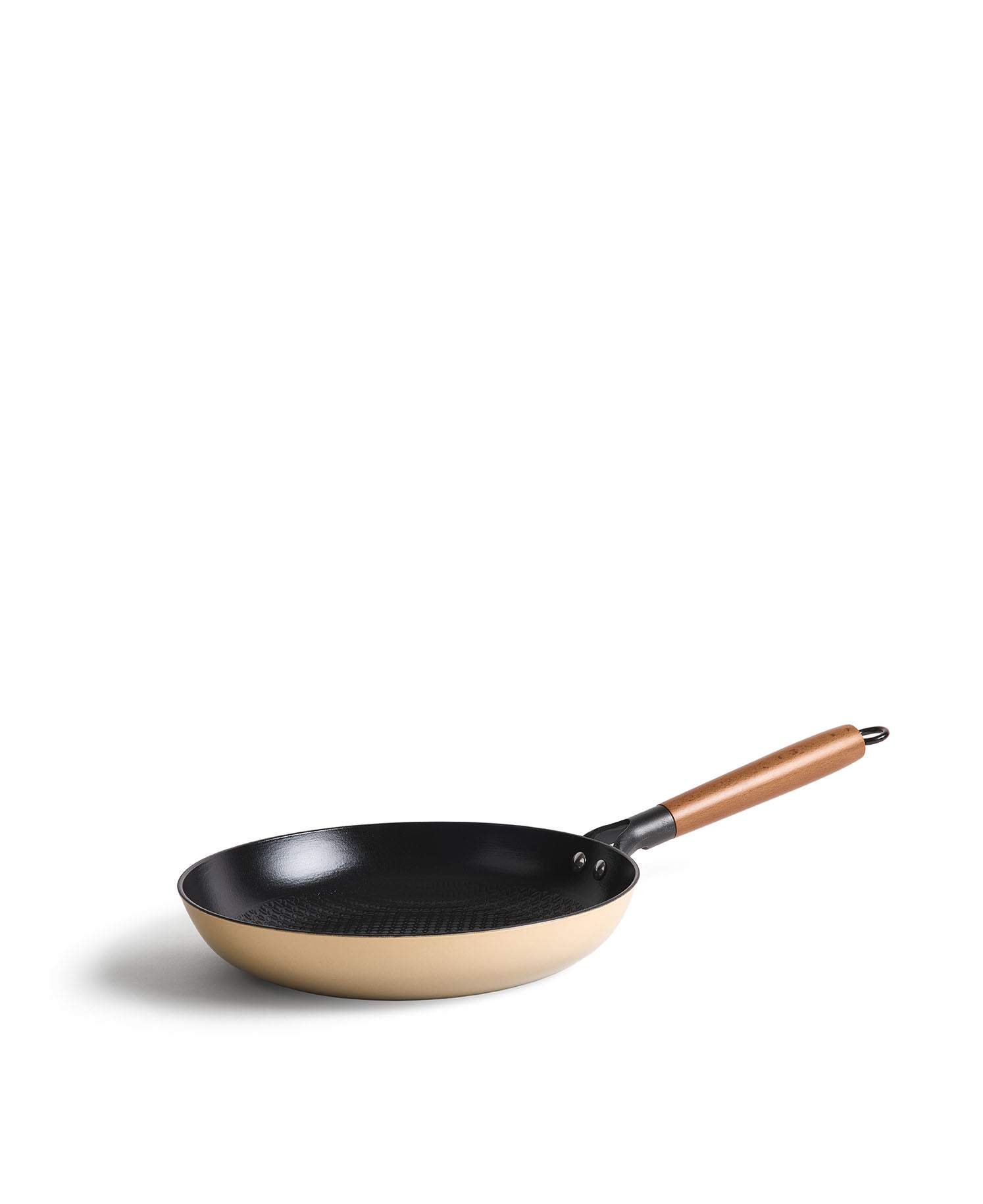 Frigideira de Ferro Fundido Leve 28 cm de diâmetro Creme Branco